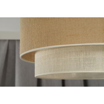 Duolla - Tvirtinamas sietynas YUTE BOHO 3xE27/15W/230V diametras 60 cm ruda/pilka