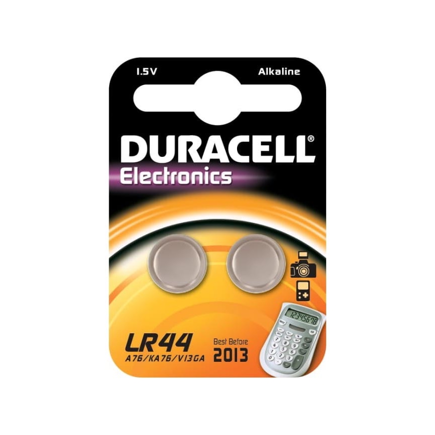 Duracell - 2 vnt. Šarminė baterija LR44/A76 1,5V 150 mAh