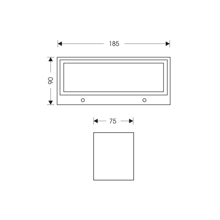 LED sieninis lauko šviestuvas OSKAR LED/12W/230V 4000K IP54