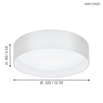 Eglo - Lubinis LED šviestuvas 1xLED/11W/230V