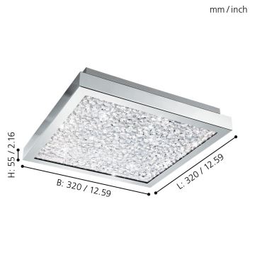 Eglo - LED lubinis šviestuvas LED/16W/230V