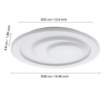 Eglo - LED lubinis šviestuvas LED/14,7W/230V diametras 38 cm