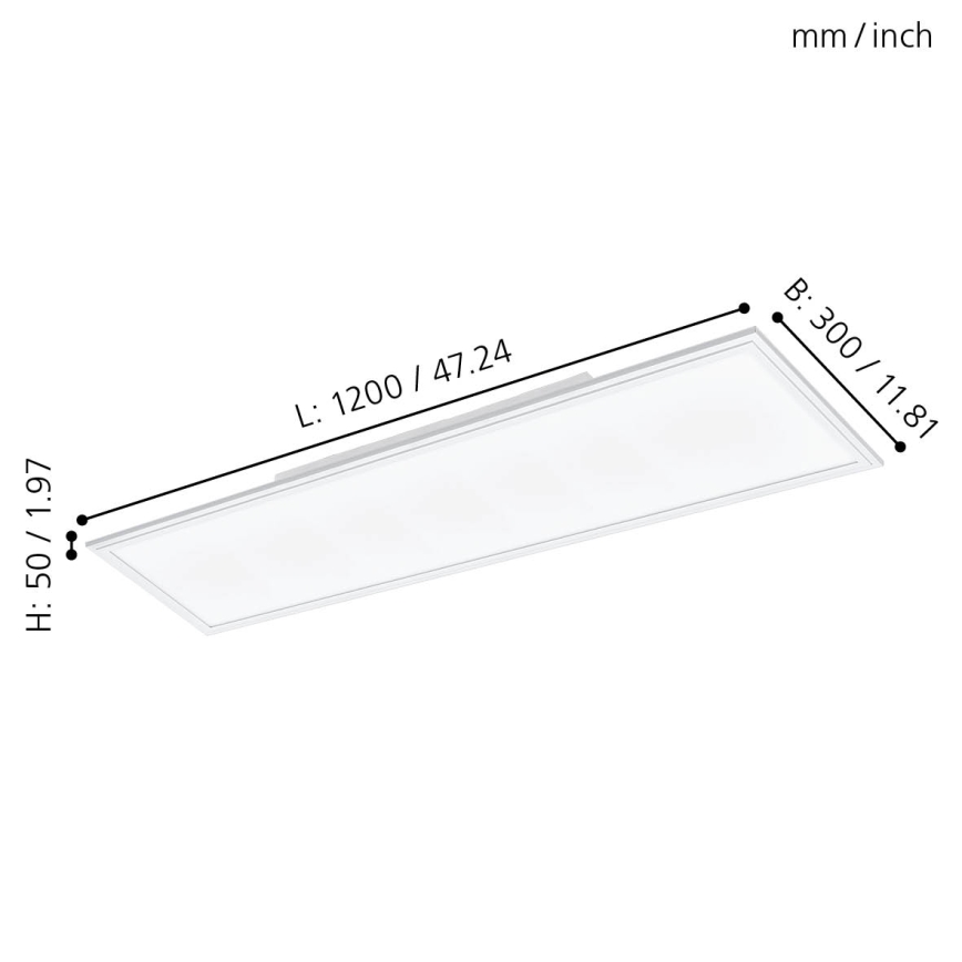 Eglo - LED Ant pagrindo montuojama panelė SALOBRENA LED/33W/230V