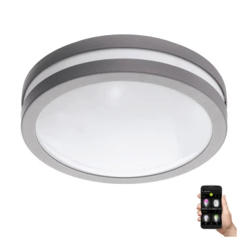 Eglo 33572 - LED pritemdomas vonios šviestuvas LOCANA-C LED/14W/230V IP44 sidabras