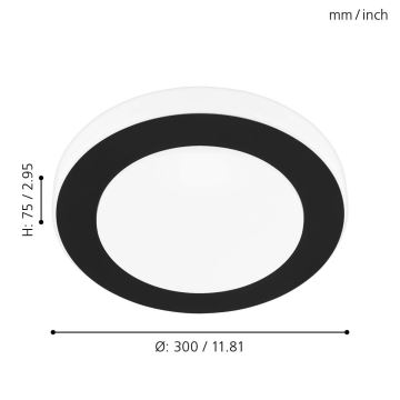 Eglo - LED lubinis vonios šviestuvas LED/11W/230V IP44