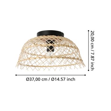 Eglo – Lubinis šviestuvas 1xE27/40W/230V