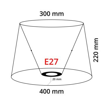 Eglo 49584 - Gaubtas VINTAGE E27 ∅ 40 cm