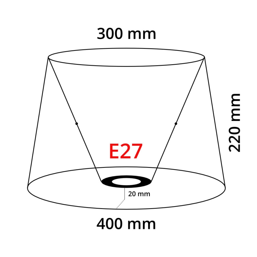 Eglo 49584 - Gaubtas VINTAGE E27 ∅ 40 cm