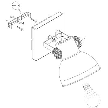 Eglo - Akcentinis šviestuvas 1xE27/40W/230V