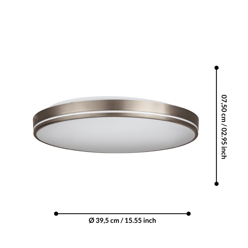 Eglo - LED Reguliuojamas lubinis šviestuvas LED/22W/230V 3000-6500K + valdymo pultas