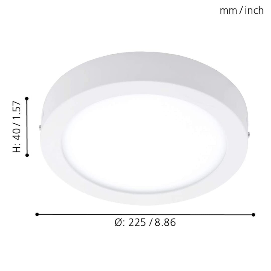 Eglo 78201 - LED lubinis šviestuvas FUEVA LED/16,5W/230V