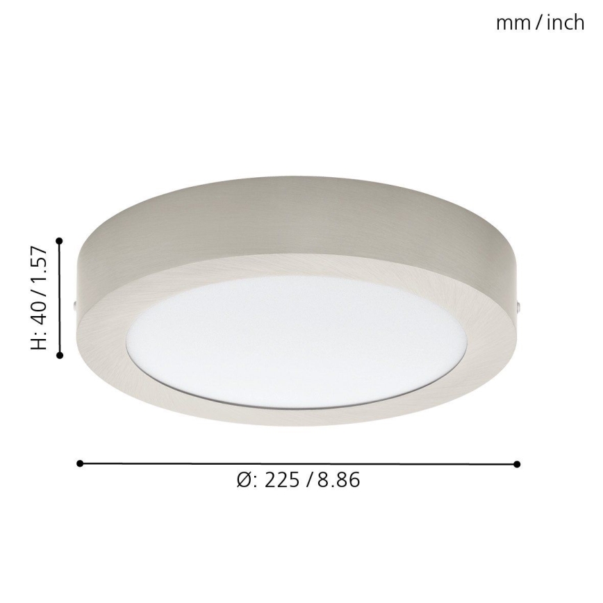 Eglo 78696 - LED lubinis šviestuvas FUEVA LED/18W/230V