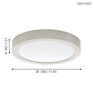 Eglo 78697 - LED lubinis šviestuvas FUEVA LED/24W/230V