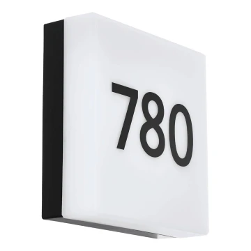 Eglo 79547 - LED namo numeris su jutikliu PAVIGLIANA LED/8,2W/230V IP44