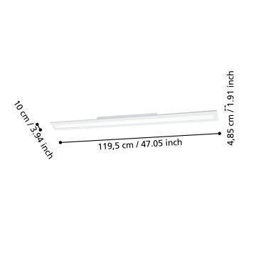 Eglo - LED Reguliuojamas lubinis šviestuvas LED/33,5W/230V baltas ZigBee