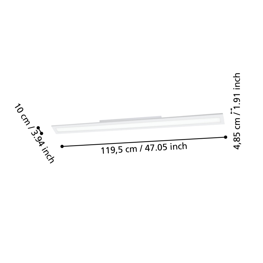 Eglo - LED Reguliuojamas lubinis šviestuvas LED/33,5W/230V baltas ZigBee