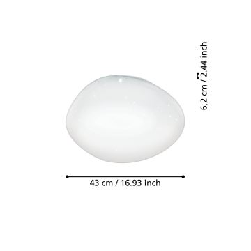 Eglo - LED RGBW Reguliuojamas lubinis šviestuvas LED/21,6W/230V ZigBee
