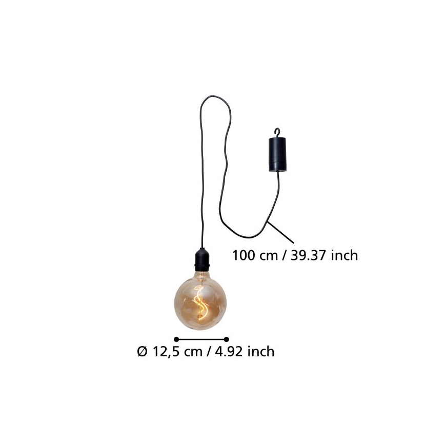 Eglo - LED Lauko pakabinamas šviestuvas LED/0,06W/6V IP44 smėlio spalvos