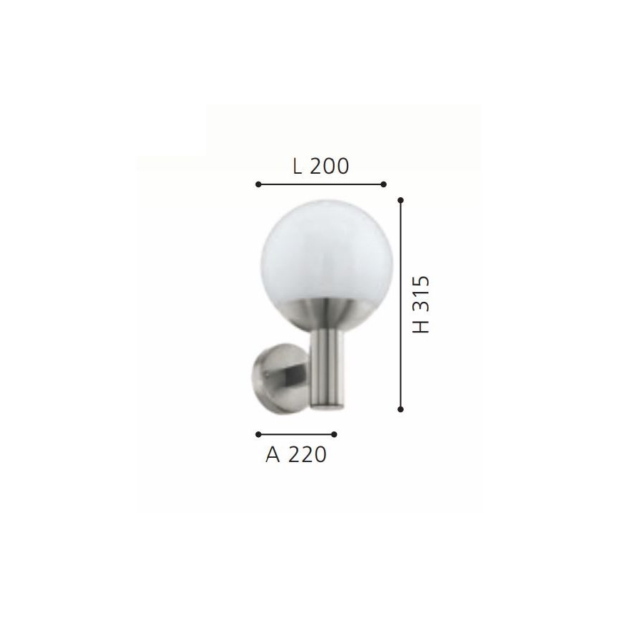 Eglo - LED RGB Reguliuojamas lauko šviestuvas E27/9W/230V 2700-6500K IP44