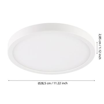 Eglo - LED Vonios lubinis šviestuvas ARGOLIS LED/20,5W/230V IP44 baltas