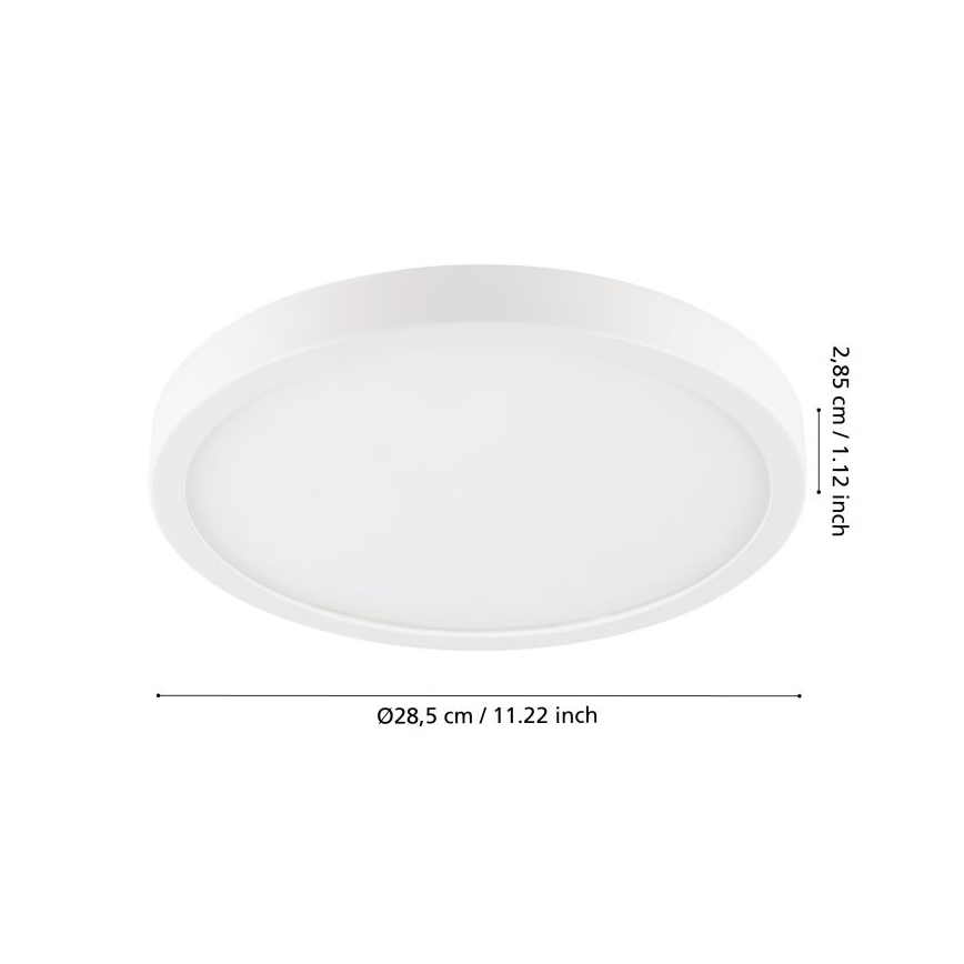 Eglo - LED Vonios lubinis šviestuvas ARGOLIS LED/20,5W/230V IP44 baltas