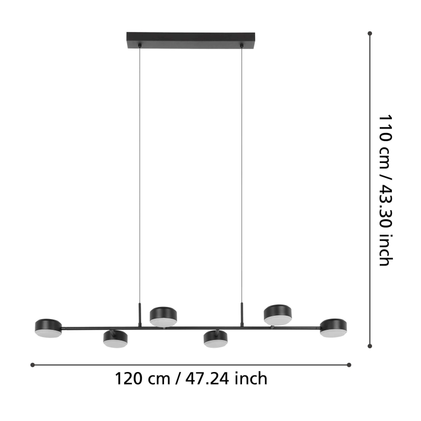 Eglo - LED Pakabinamas sietynas 6xLED/7W/230V