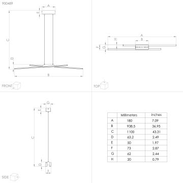 Eglo - LED Reguliuojamas pakabinamas sietynas 2xLED/13W/230V