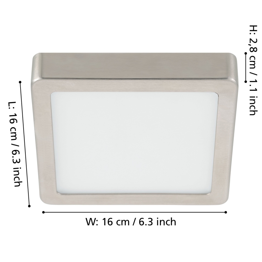 Eglo - LED Reguliuojamas lubinis šviestuvas LED/11W/230V chromas