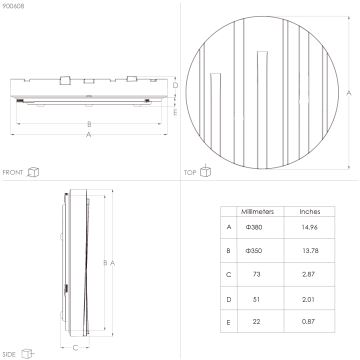 Eglo  - LED Lubinis šviestuvas  LED/19,5W/230V d. 38 cm