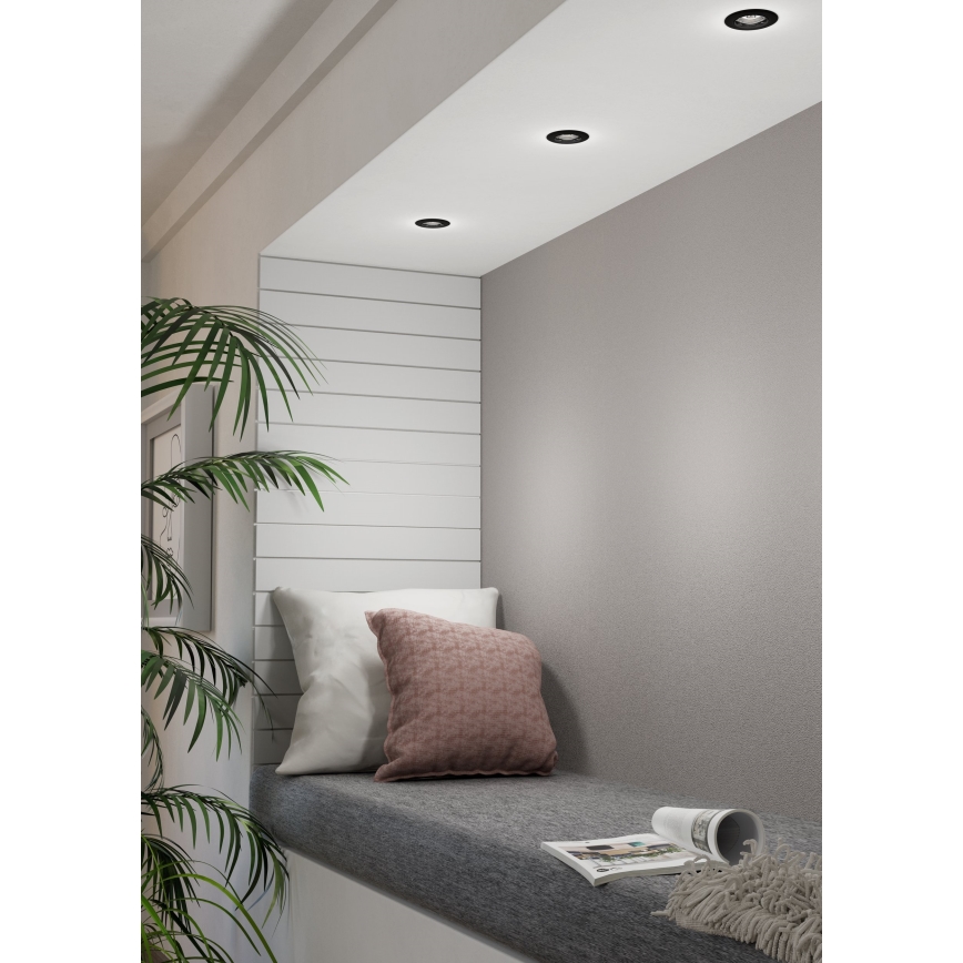 Eglo - RINKINYS 3x LED Įleidžiami šviestuvai PENETO 1xGU10/2,8W/230V