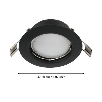 Eglo - RINKINYS 3x LED Įleidžiami šviestuvai PENETO 1xGU10/2,8W/230V