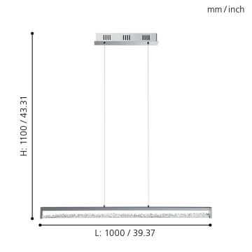 EGLO - LED sietynas ant laido 6xLED/6W/230V