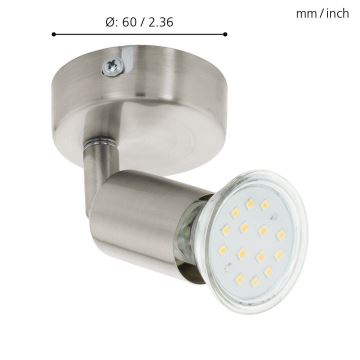 Eglo - Akcentinis LED šviestuvas LED 1xGU10/2.5/230V