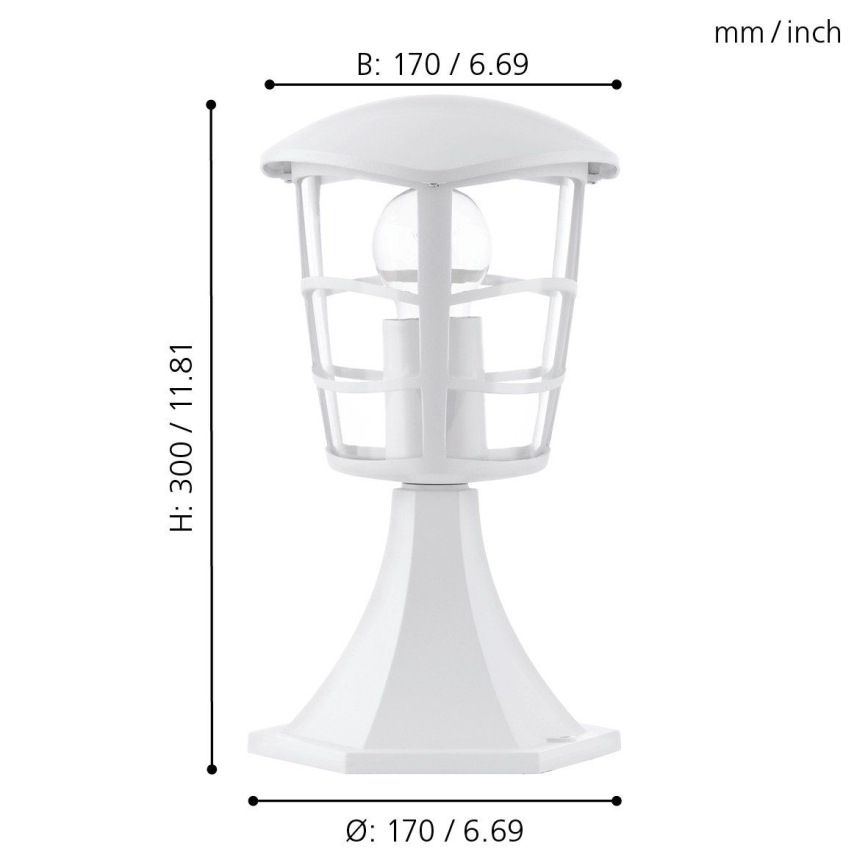 Eglo - LED lauko šviestuvas 1xE27/8,5W/230V IP44