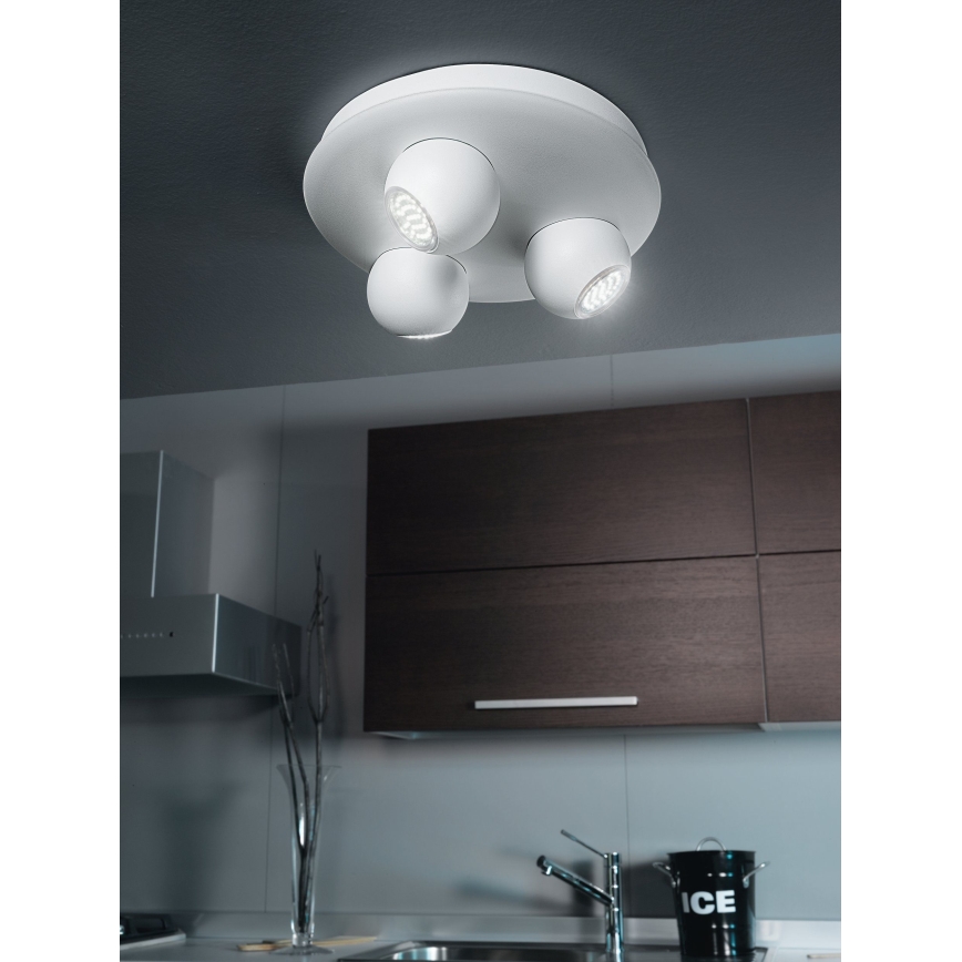 Eglo 93169 - Akcentinis LED šviestuvas NORBELLO 3 3xGU10/5W/230V