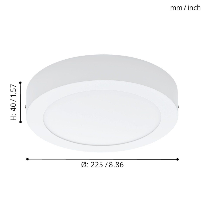 Eglo 94075 - Lubinis LED šviestuvas FUEVA 1 LED/16.47W/230V