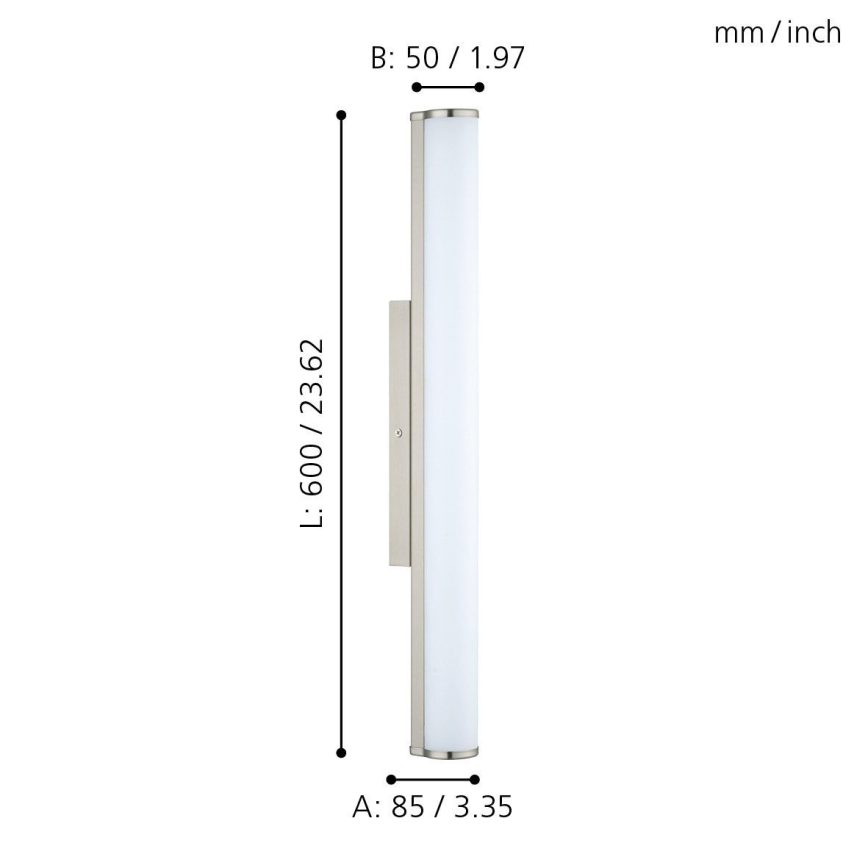 Eglo - LED vonios šviestuvas 1xLED/16W/230V