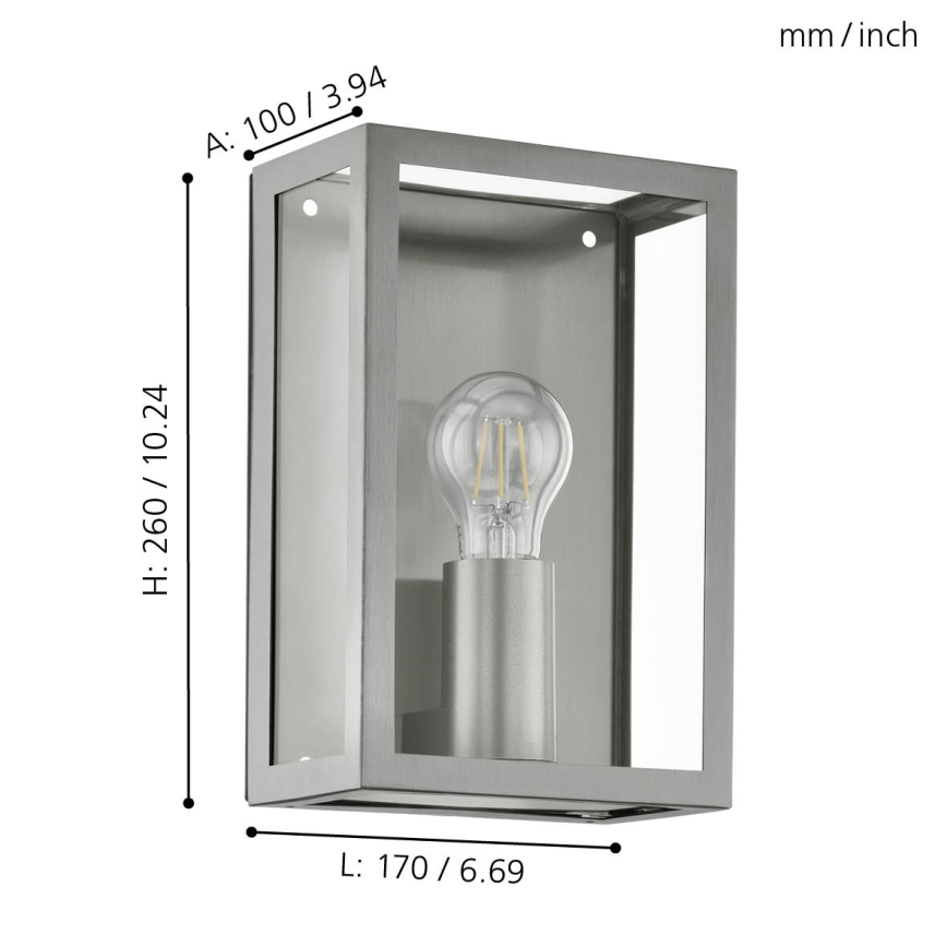 Eglo - Lauko šviestuvas 1xE27/60W/230V