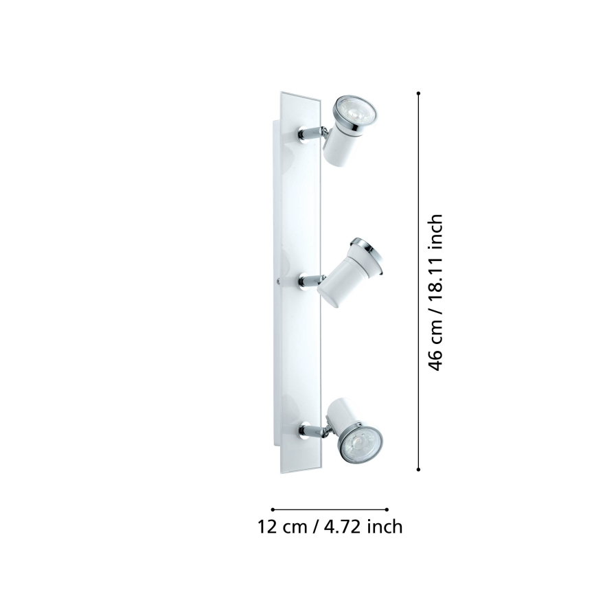 Eglo - LED akcentinis vonios šviestuvas 3xGU10-LED/3,3W/230V IP44