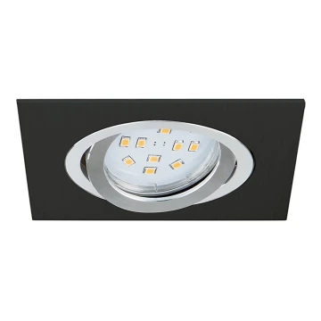 Eglo 96759 - LED įleidžiamas lubinis šviestuvas TERNI 1 1xGU10/5W/230V juoda