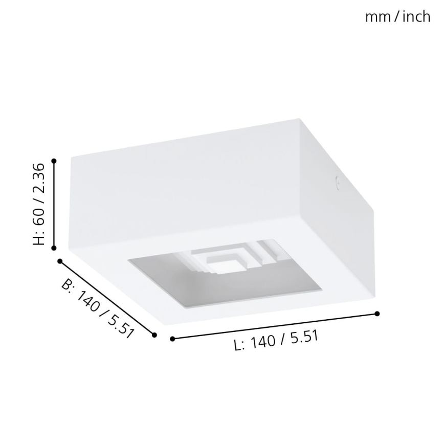 Eglo - LED lubinis šviestuvas 1xLED/6,3W/230V
