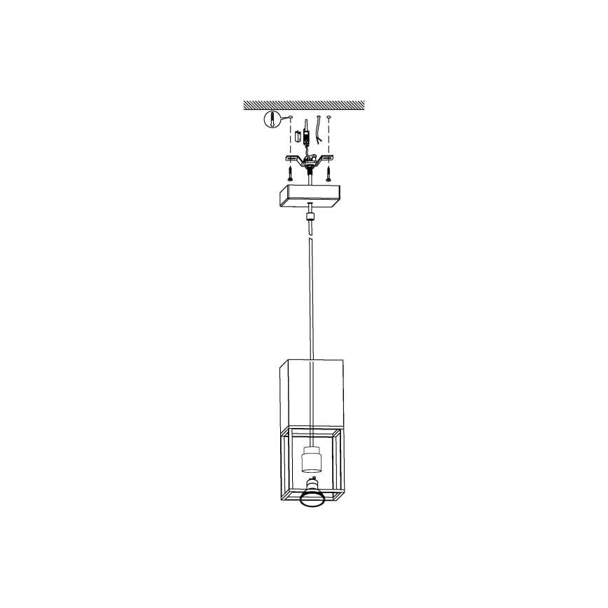 Eglo - LED sietynas, kabinamas ant virvės 1xGU10/5W/230V