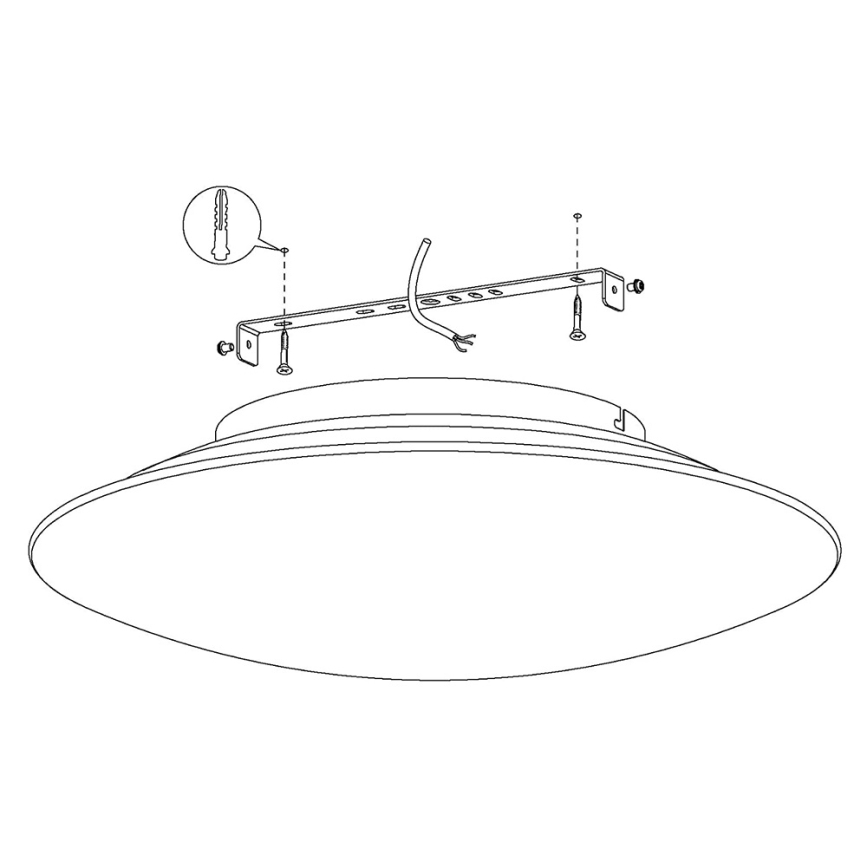 Eglo 97811 - LED Reguliuojamas lubinis šviestuvas FRATTINA-C 1xLED/27W/230V