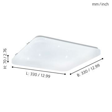 Eglo - Lubinis LED šviestuvas LED/17,3W/230V