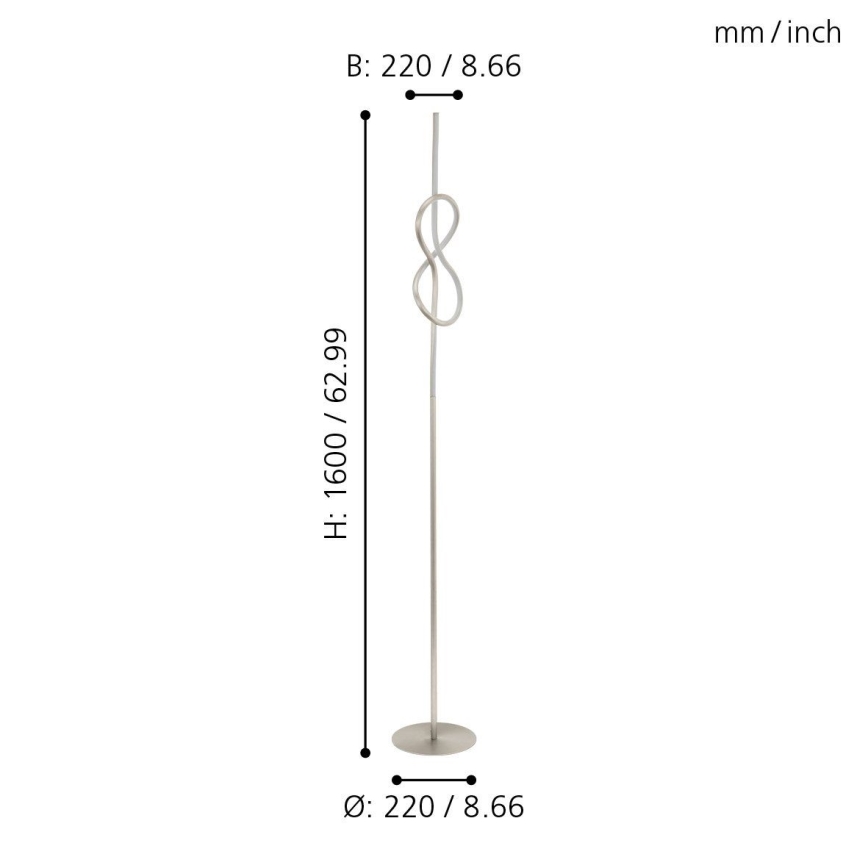 Eglo 97942 - LED toršeras NOVAFELTRIA LED/13W/230V