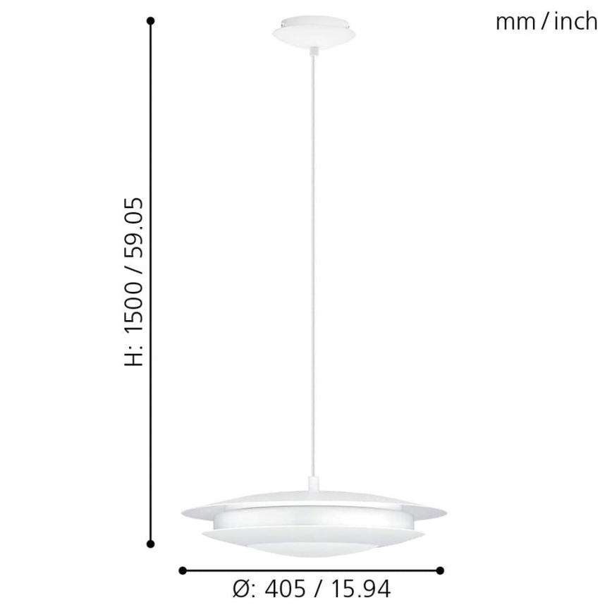 Eglo - LED RGB Reguliuojamas pakabinamas sietynas MONEVA-C LED/18W/230V