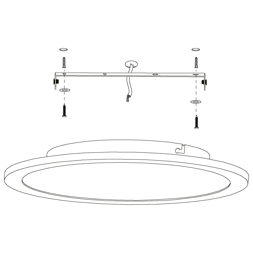 Eglo - LED Reguliuojamas lubinis šviestuvas LED/19,5W/230V + VP