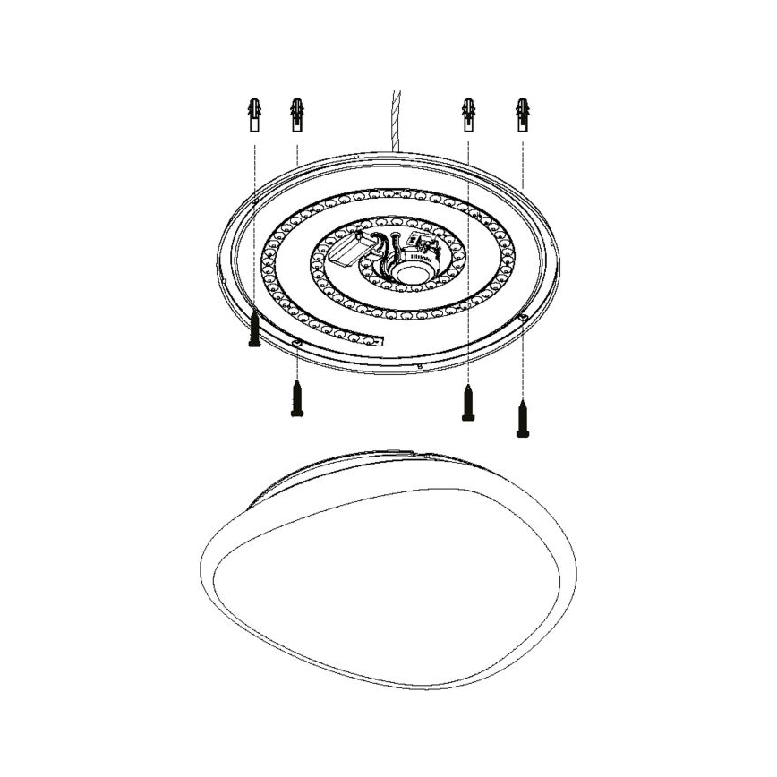 Eglo - LED Pritemdomas lubinis šviestuvas LED/36W/230V + Nuotolinio valdymo pultas