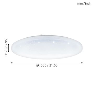 Eglo - LED Lubinis šviestuvas LED/49,5W/230V