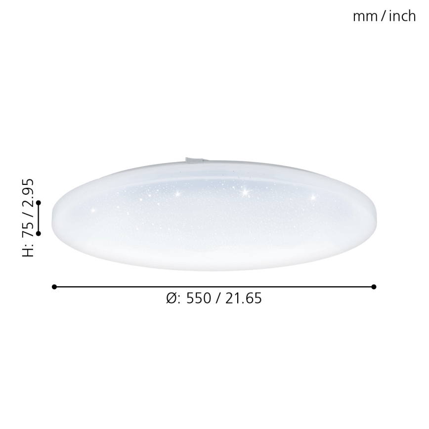 Eglo - LED Lubinis šviestuvas LED/49,5W/230V